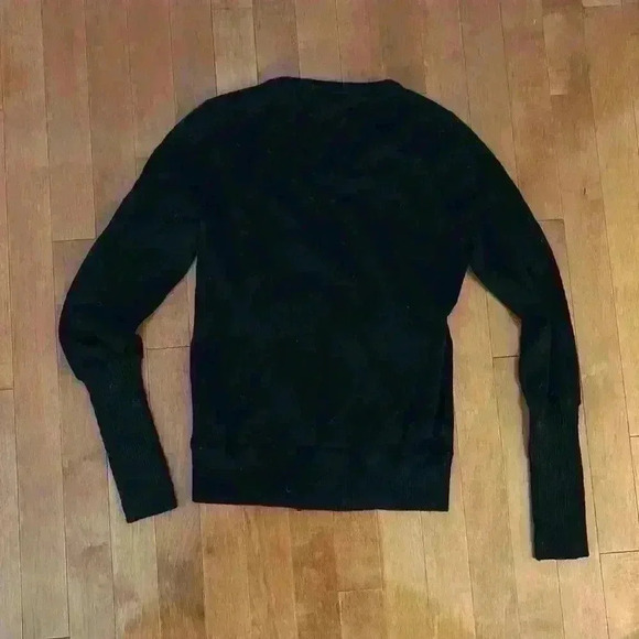 J Crew Black Asymmetrical Zipper Sweater - Picture 4 of 5